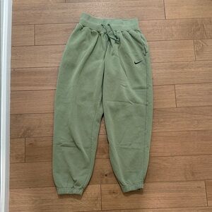 Nike Womens Sage Green Fleece Joggers